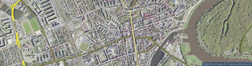 Zdjęcie satelitarne Głowackiego ul.